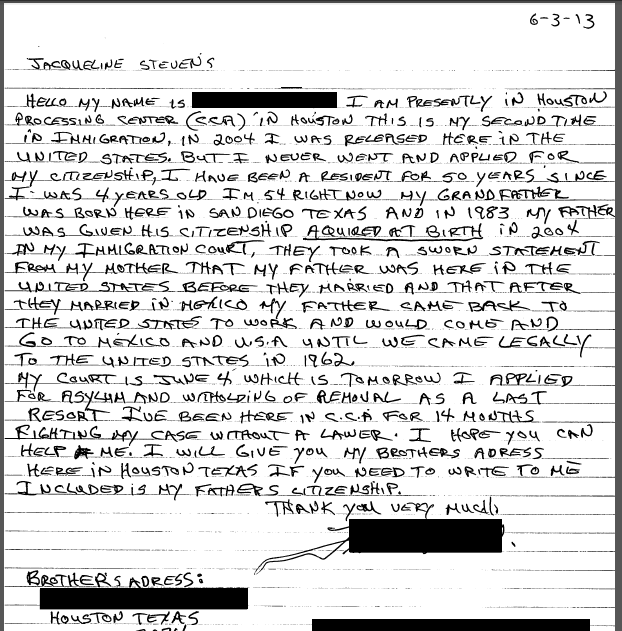 Sample Letter To Prevent Deportation from www.governmentillegals.org